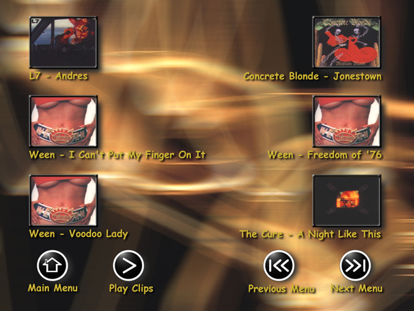 Rock Volume 1 Menu 4